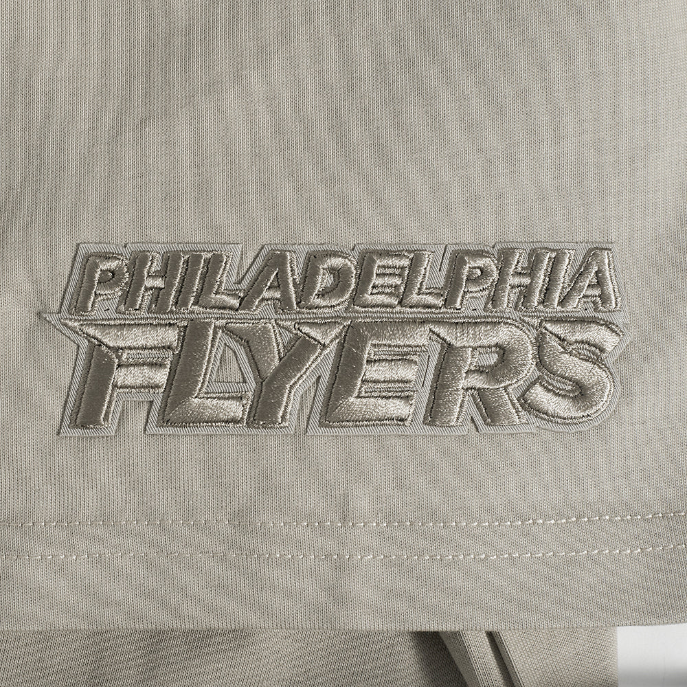 NHL PHILADELPHIA FLYERS NEUTRAL T-SHIRT EN JERSEY DE COTON À ÉPAULES TOMBANTES POUR HOMME (TAUPE)