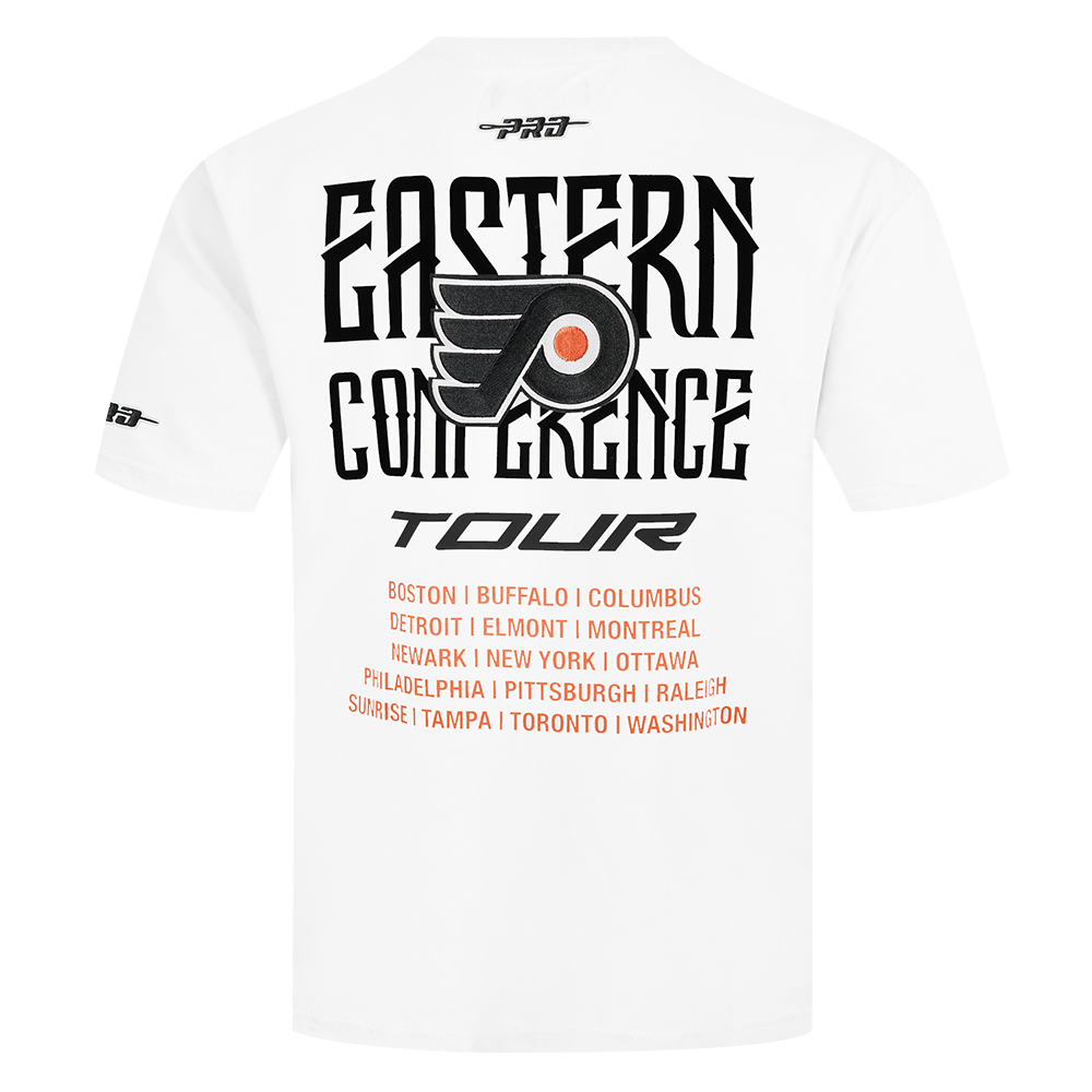 NHL PHILADELPHIA FLYERS CITY TOUR 2.0 MEN'S CJ DROP SHOULDER TEE (WHITE)