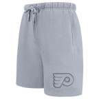 NHL PHILADELPHIA FLYERS NEUTRAL SHORT EN MOLLETON POUR HOMME POUR HOMME (GRIS CHINÉ FONCÉ)