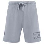 NHL PHILADELPHIA FLYERS NEUTRAL SHORT EN MOLLETON POUR HOMME POUR HOMME (GRIS CHINÉ FONCÉ)