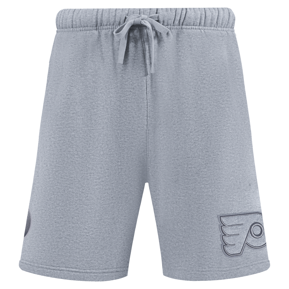 NHL PHILADELPHIA FLYERS NEUTRAL SHORT EN MOLLETON POUR HOMME POUR HOMME (GRIS CHINÉ FONCÉ)