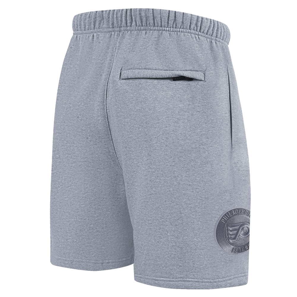 NHL PHILADELPHIA FLYERS NEUTRAL SHORT EN MOLLETON POUR HOMME POUR HOMME (GRIS CHINÉ FONCÉ)
