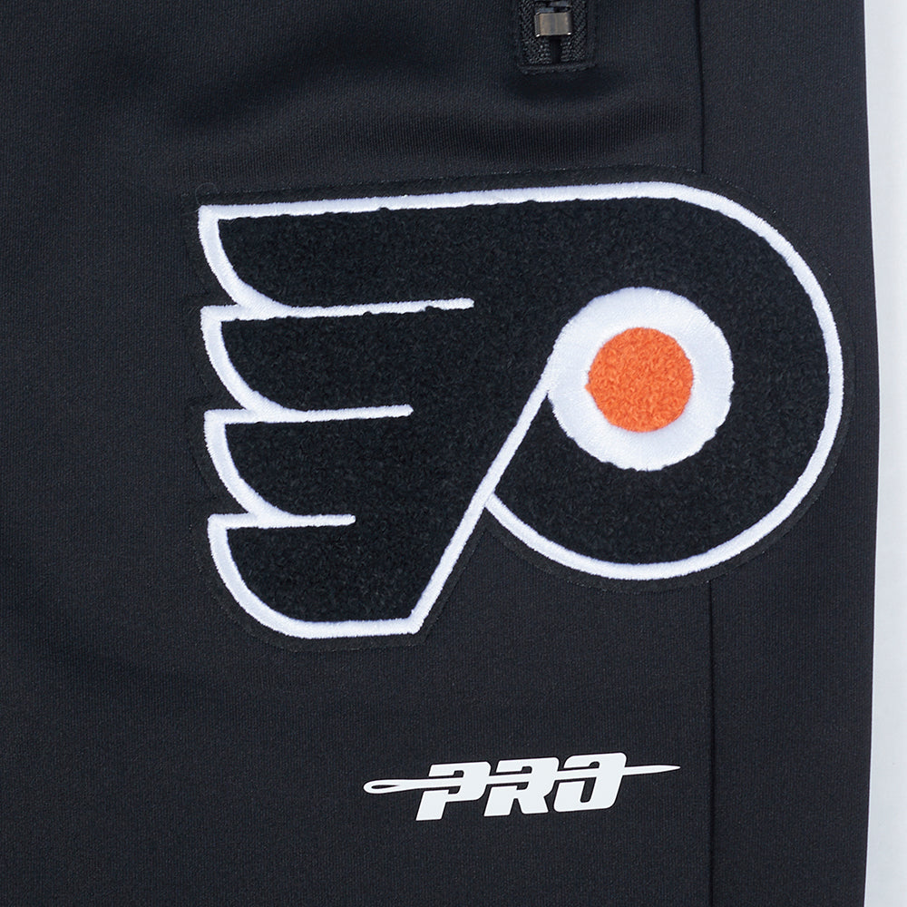 NHL PHILADELPHIA FLYERS CLASSIC CHENILLE MEN'S DK TRACK PANT (BLACK)