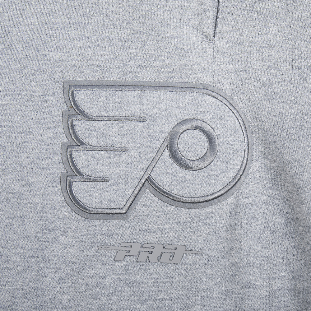 NHL PHILADELPHIA FLYERS NEUTRAL PANTALON OUATÉ EN MOLLETON POUR HOMME (GRIS CHINÉ FONCÉ)