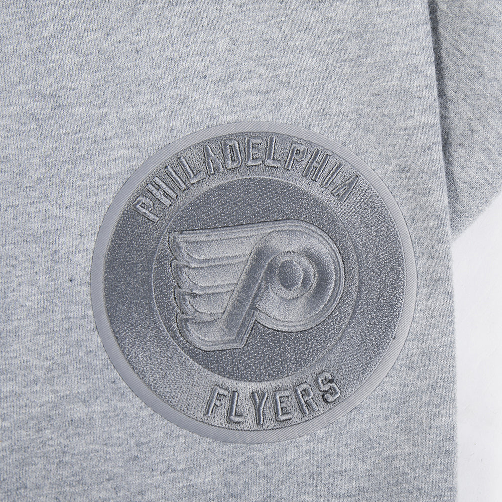 NHL PHILADELPHIA FLYERS NEUTRAL PANTALON OUATÉ EN MOLLETON POUR HOMME (GRIS CHINÉ FONCÉ)