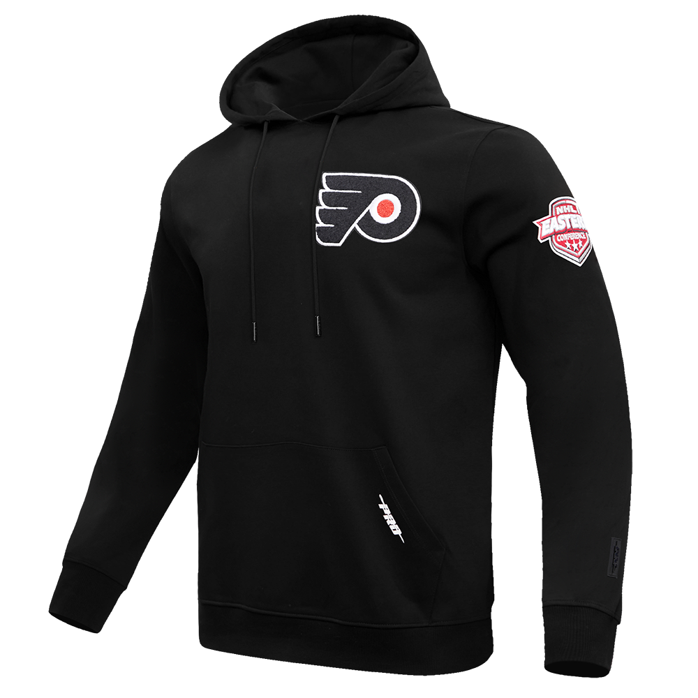 NHL PHILADELPHIA FLYERS CLASSIC CHENILLE MEN'S PO HOODIE (BLACK)