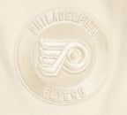 NHL PHILADELPHIA FLYERS NEUTRAL MEN'S  DROP SHOULDER FLC PO HOODIE (EGGSHELL)