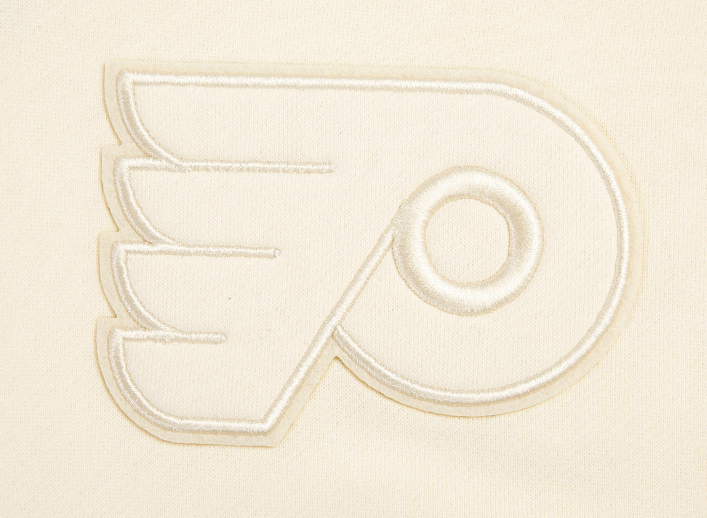 NHL PHILADELPHIA FLYERS NEUTRAL MEN'S  DROP SHOULDER FLC PO HOODIE (EGGSHELL)