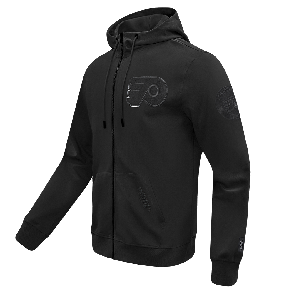 NHL PHILADELPHIA FLYERS TRIPLE BLACK MEN'S DK FZ PO HOODIE (TRIPLE BLACK MEN'S)