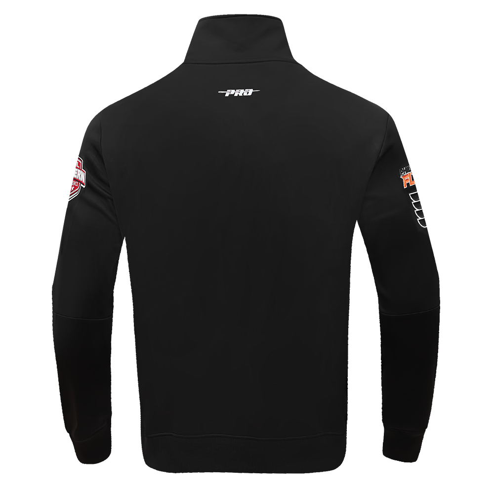 NHL PHILADELPHIA FLYERS CLASSIC CHENILLE MEN'S DK TRACK JACKET (BLACK)