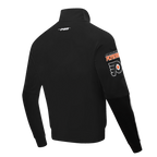 NHL PHILADELPHIA FLYERS CLASSIC CHENILLE MEN'S DK TRACK JACKET (BLACK)