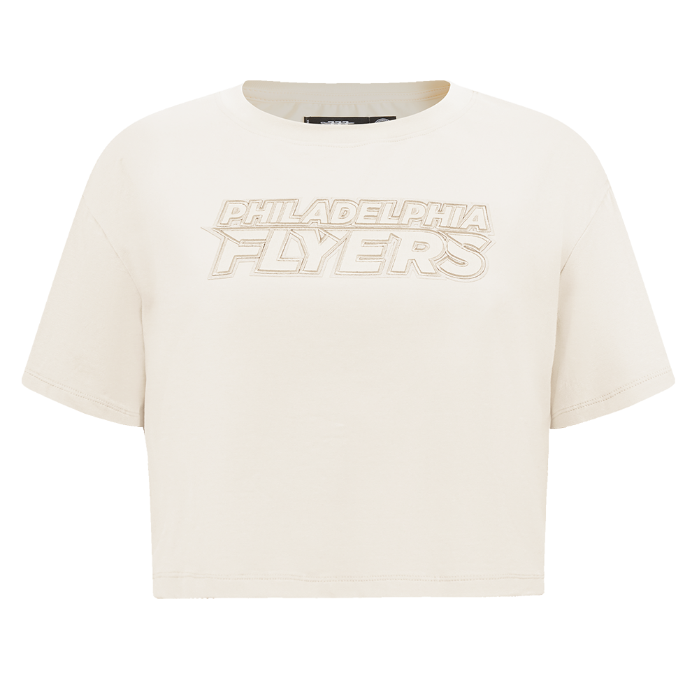 NHL PHILADELPHIA FLYERS NEUTRAL WOMEN'S BOXY TEE (EGGSHELL)