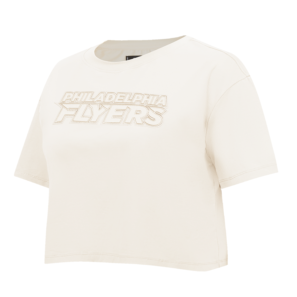 NHL PHILADELPHIA FLYERS NEUTRAL WOMEN'S BOXY TEE (EGGSHELL)