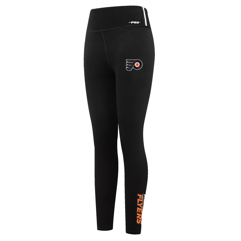 NHL PHILADELPHIA FLYERS CLASSIC LEGGING EN JERSEY ÉPAIS POUR FEMME (NOIR)