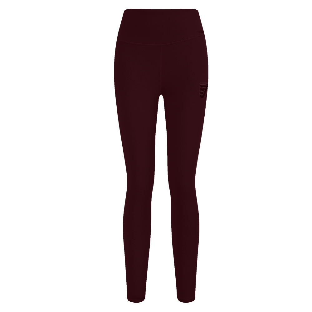 NHL PHILADELPHIA FLYERS NEUTRAL HIGH WAIST JERSEY LEGGING (WINE)