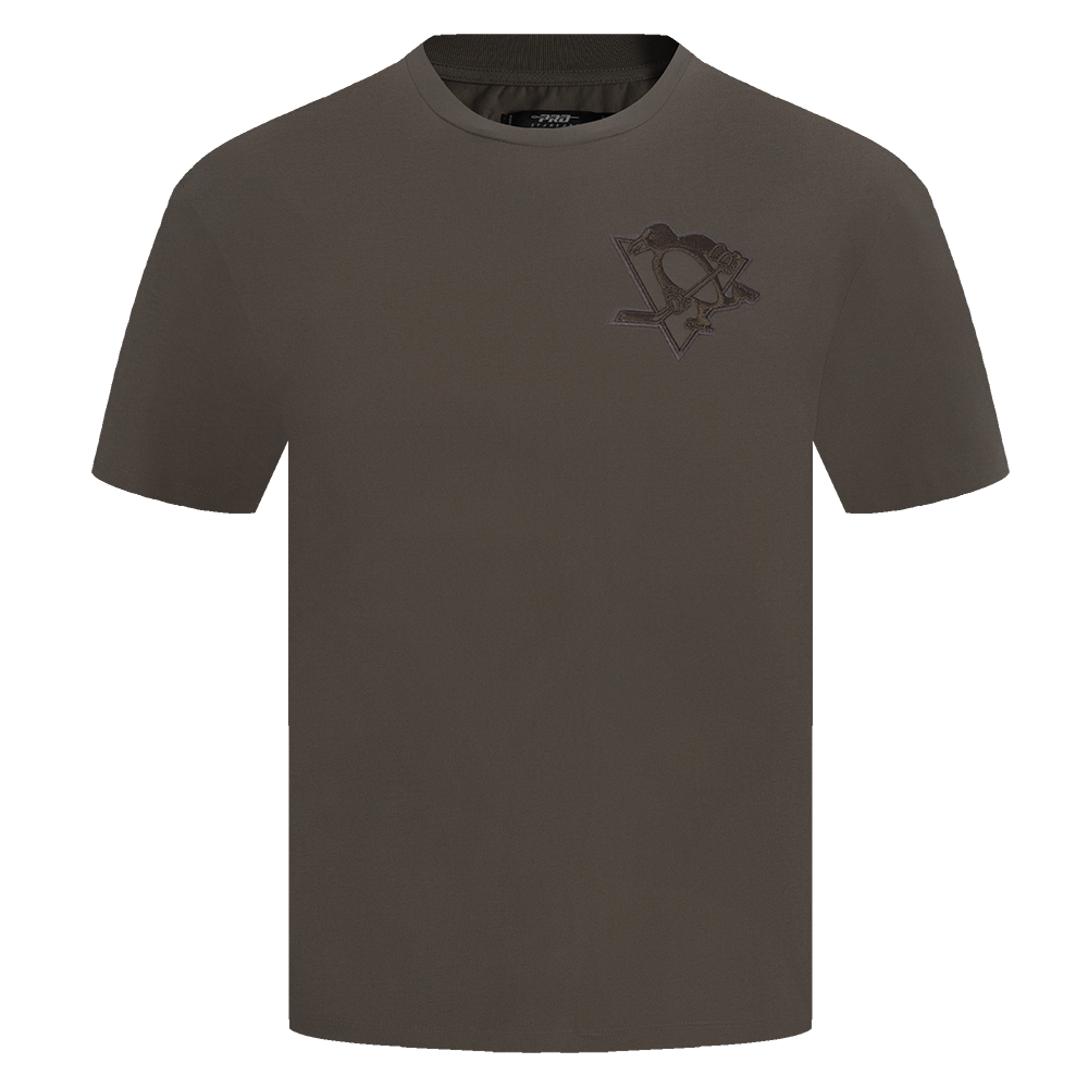NHL PITTSBURGH PENGUINS NEUTRAL MEN'S CJ DROP SHOULDER TEE (DARK TAUPE)
