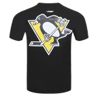NHL PITTSBURGH PENGUINS CLASSIC MESH STRIPED MEN'S TEE (BLACK/YELLOW)