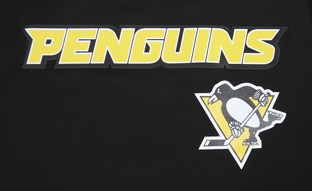 NHL PITTSBURGH PENGUINS CLASSIC MESH STRIPED MEN'S TEE (BLACK/YELLOW)