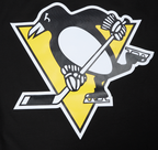 NHL PITTSBURGH PENGUINS CLASSIC MESH STRIPED MEN'S TEE (BLACK/YELLOW)