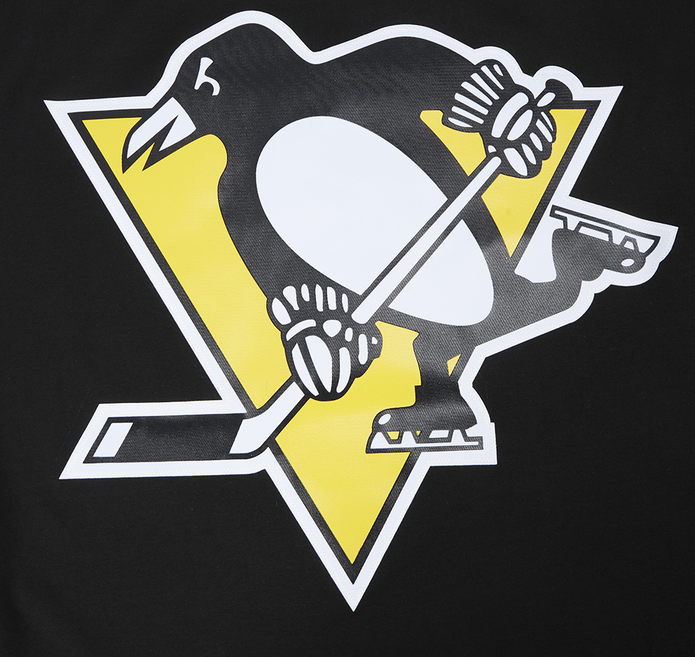 NHL PITTSBURGH PENGUINS CLASSIC MESH STRIPED MEN'S TEE (BLACK/YELLOW)