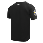 NHL PITTSBURGH PENGUINS SCRIPT TAIL T-SHIRT EN JERSEY SIMPLE POUR HOMME (NOIR)