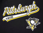 NHL PITTSBURGH PENGUINS SCRIPT TAIL T-SHIRT EN JERSEY SIMPLE POUR HOMME (NOIR)