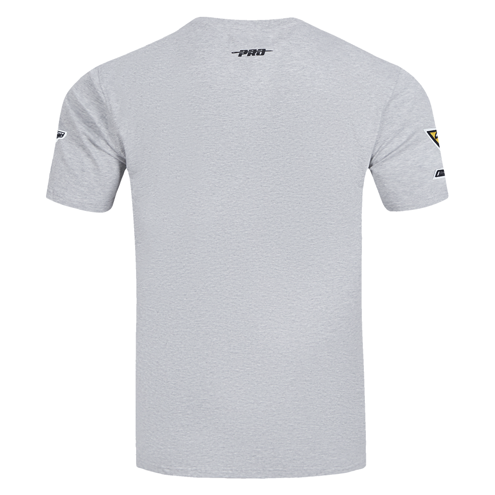 NHL PITTSBURGH PENGUINS SCRIPT TAIL T-SHIRT EN JERSEY SIMPLE POUR HOMME (GRIS CHINÉ)