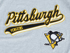 NHL PITTSBURGH PENGUINS SCRIPT TAIL T-SHIRT EN JERSEY SIMPLE POUR HOMME (GRIS CHINÉ)