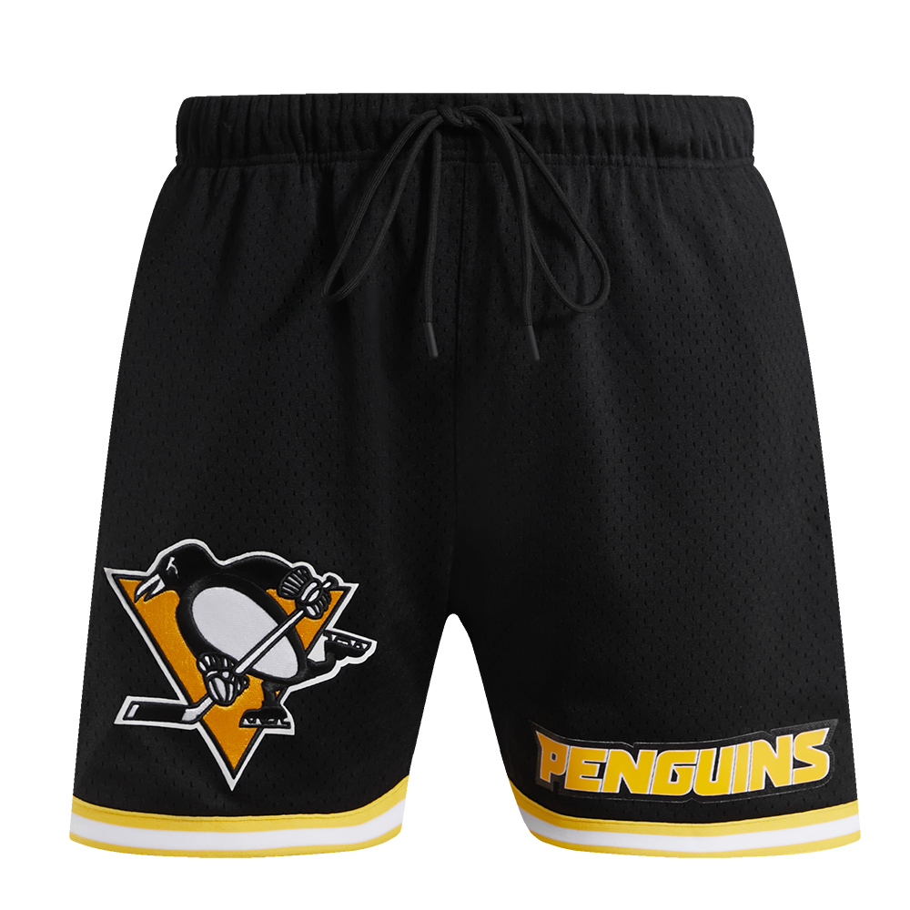NHL PITTSBURGH PENGUINS CLASSIC MESH SHORT (BLACK/YELLOW)
