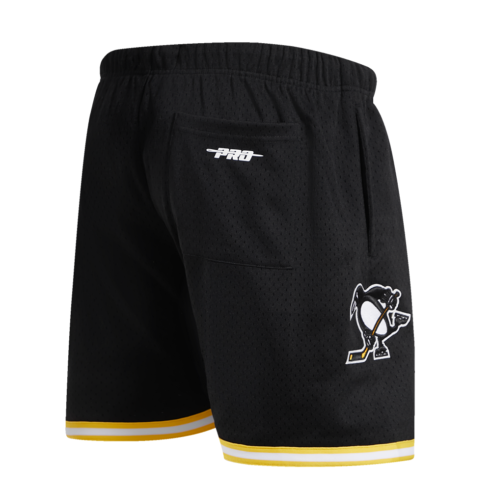 NHL PITTSBURGH PENGUINS CLASSIC MESH SHORT (BLACK/YELLOW)