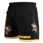 NHL PITTSBURGH PENGUINS CLASSIC MESH SHORT (BLACK/YELLOW)