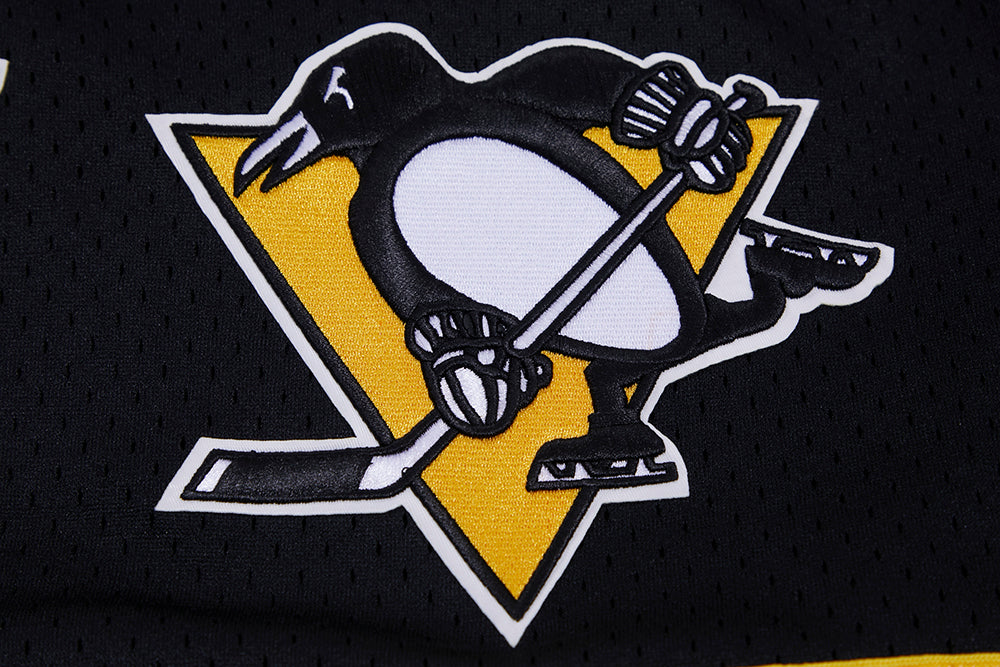 NHL PITTSBURGH PENGUINS CLASSIC MESH SHORT (BLACK/YELLOW)