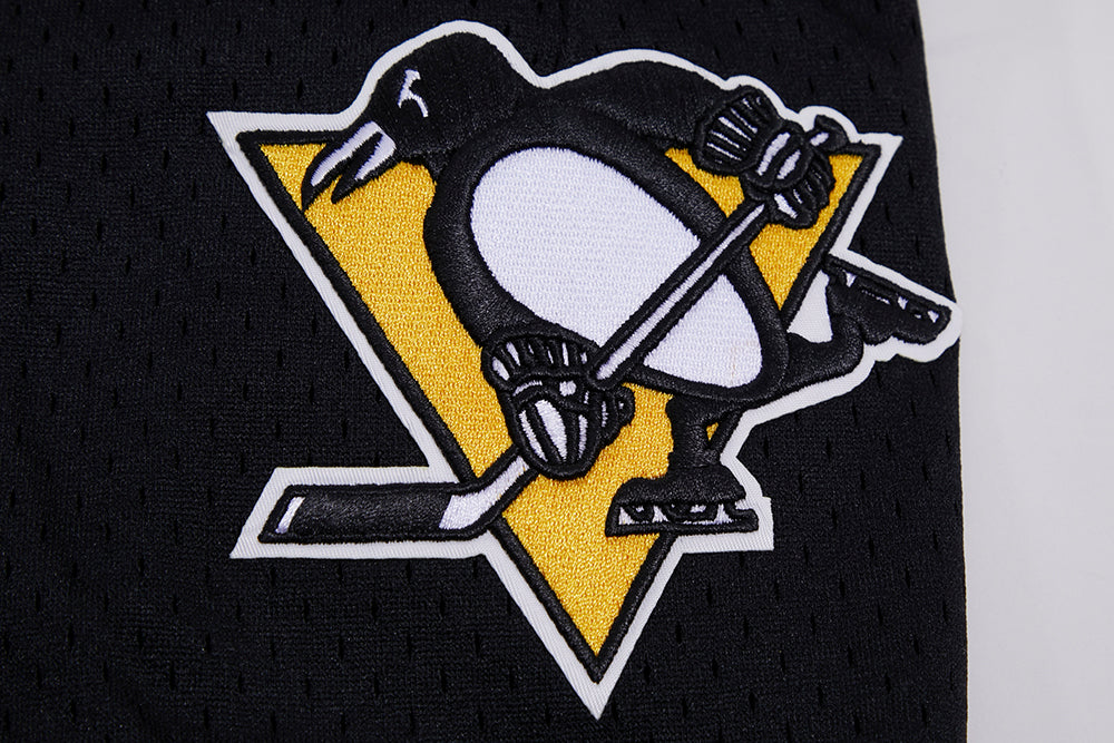 NHL PITTSBURGH PENGUINS CLASSIC MESH SHORT (BLACK/YELLOW)