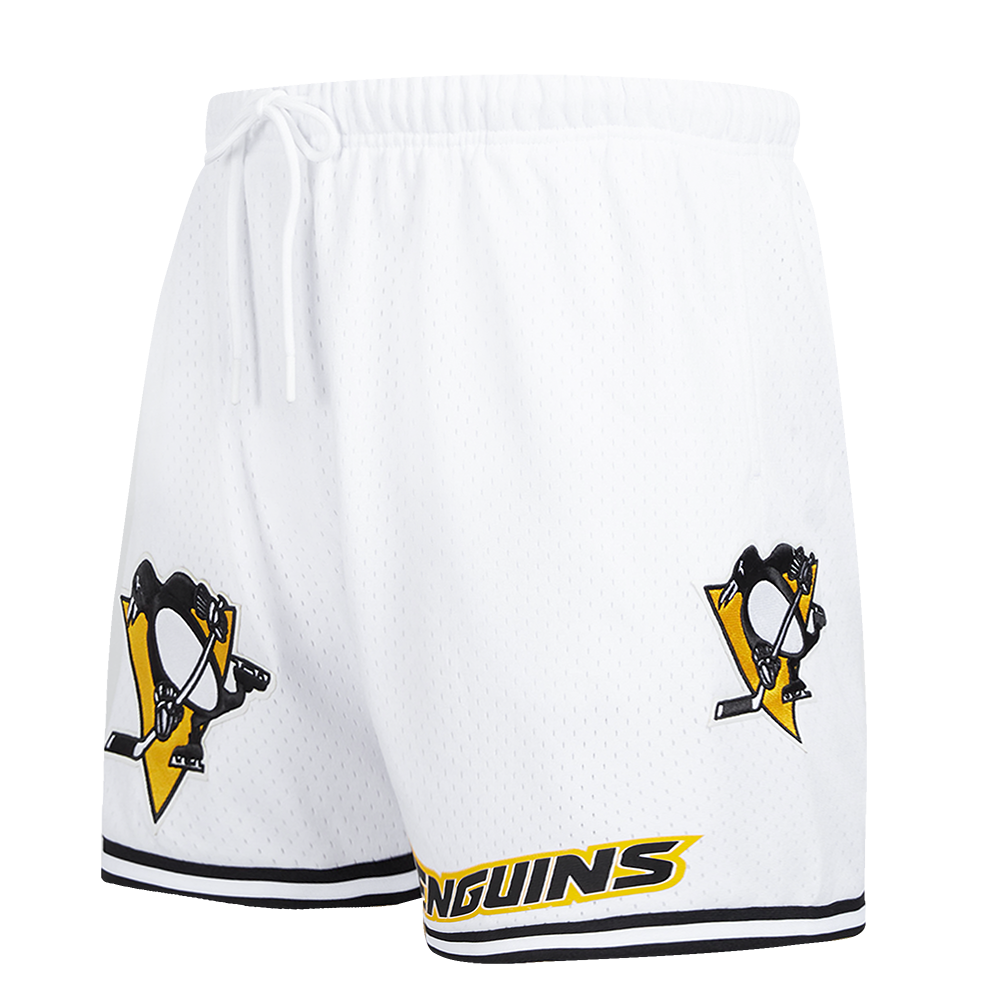 NHL PITTSBURGH PENGUINS CLASSIC MESH SHORT (WHITE / BLACK / WHTE)