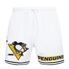 NHL PITTSBURGH PENGUINS CLASSIC MESH SHORT (WHITE / BLACK / WHTE)