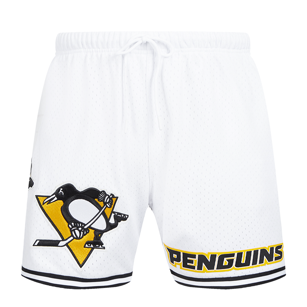 NHL PITTSBURGH PENGUINS CLASSIC MESH SHORT (WHITE / BLACK / WHTE)