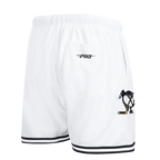 NHL PITTSBURGH PENGUINS CLASSIC MESH SHORT (WHITE / BLACK / WHTE)