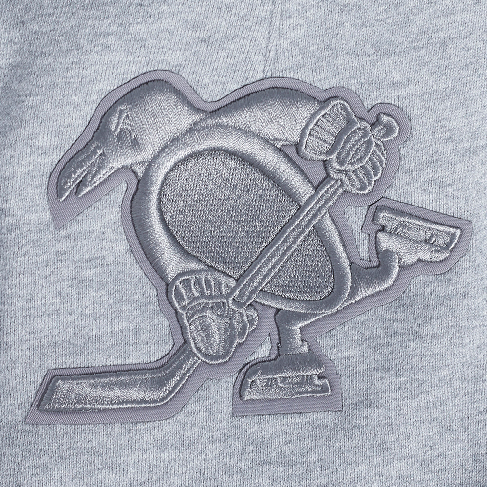 NHL PITTSBURGH PENGUINS NEUTRAL SHORT EN MOLLETON POUR HOMME POUR HOMME (GRIS CHINÉ FONCÉ)