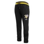 NHL PITTSBURGH PENGUINS SCRIPT TAIL PANTALON OUATÉ EN MOLLETON CÔTELÉ POUR HOMME (NOIR/JAUNE)