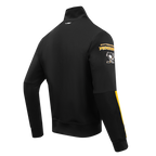 NHL PITTSBURGH PENGUINS CLASSIC CHENILLE MEN'S TRACK JACKET (BLACK/YELLOW)