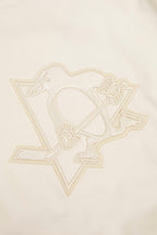 NHL PITTSBURGH PENGUINS NEUTRAL MEN'S  TWILL JACKET (EGGSHELL)