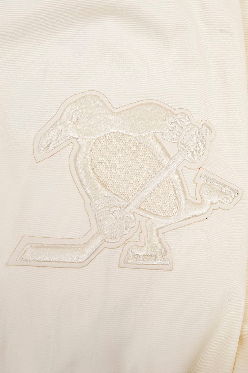NHL PITTSBURGH PENGUINS NEUTRAL MEN'S  TWILL JACKET (EGGSHELL)