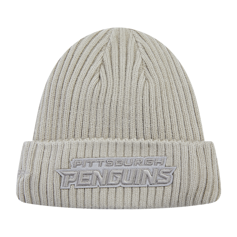 NHL PITTSBURGH PENGUINS NEUTRAL BEANIE (TAUPE)