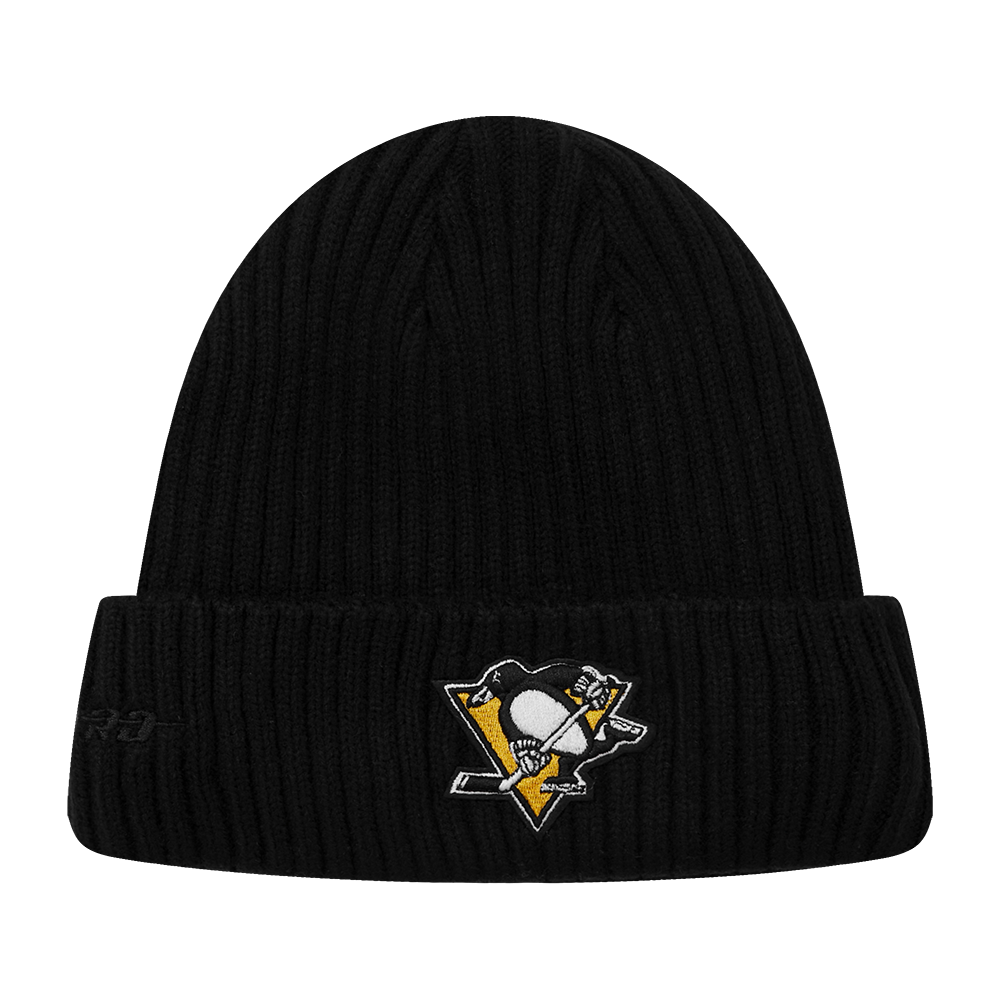 NHL PITTSBURGH PENGUINS CLASSIC CORE UNISEX KNIT BEANIE (BLACK)
