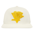 NHL PITTSBURGH PENGUINS TRIPLE TONAL WOOL STRAPBACK HAT (EGGSHELL)