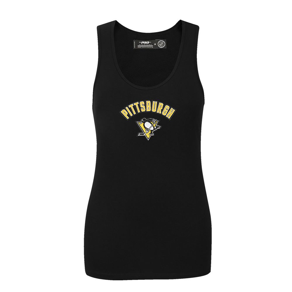 NHL PITTSBURGH PENGUINS CLASSIC CAMISOLE DOS NAGEUR AJUSTÉE POUR FEMME (NOIR)