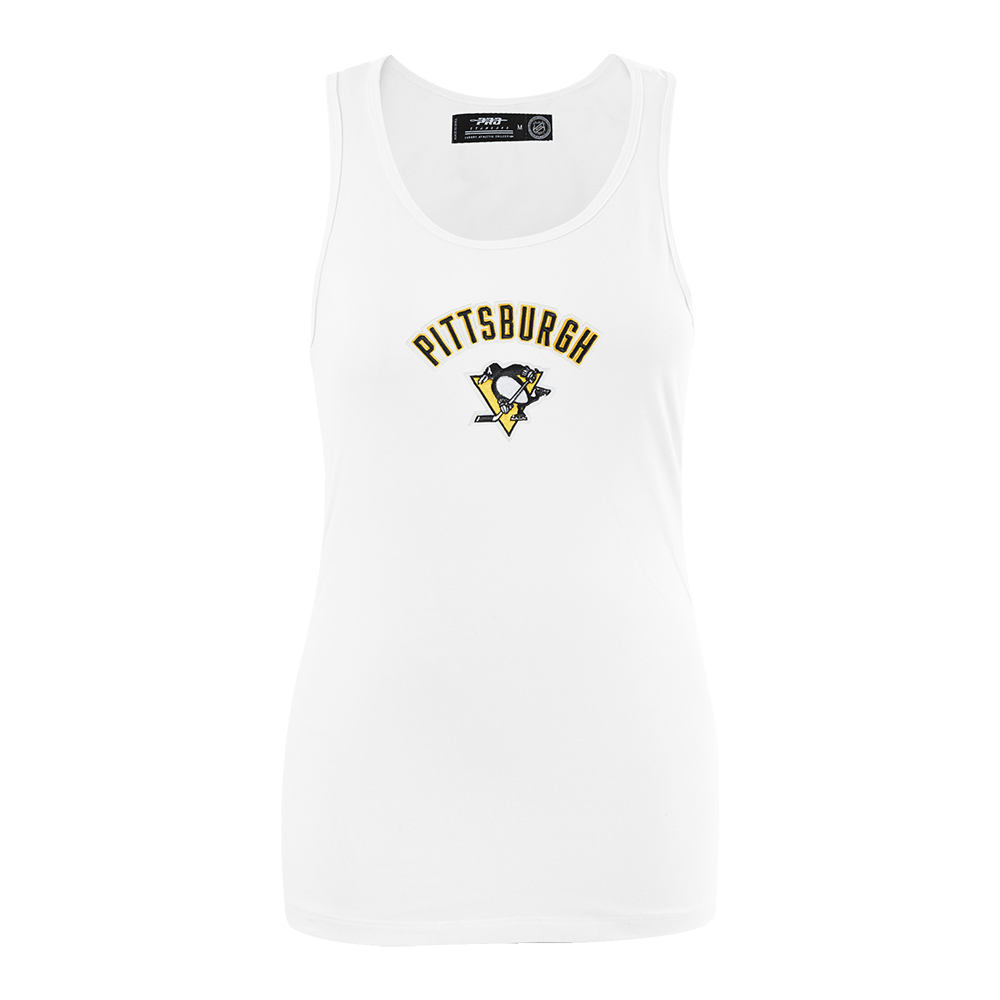 NHL PITTSBURGH PENGUINS CLASSIC WOMEN'S FITTED RACERBACK (WHITE)