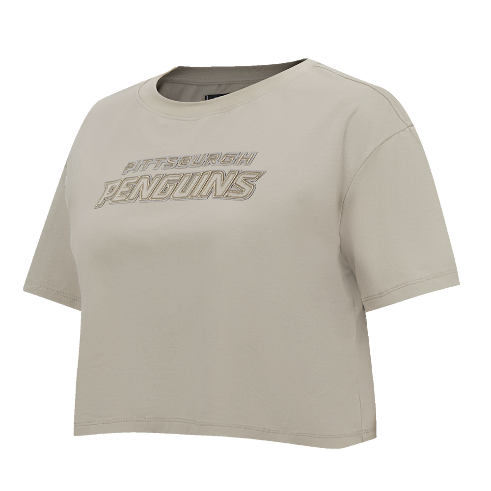 NHL PITTSBURGH PENGUINS NEUTRAL WOMEN'S BOXY TEE (TAUPE)