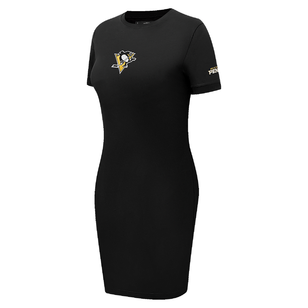 NHL PITTSBURGH PENGUINS CLASSIC WOMEN'S BODYCON DRESS (BLACK)