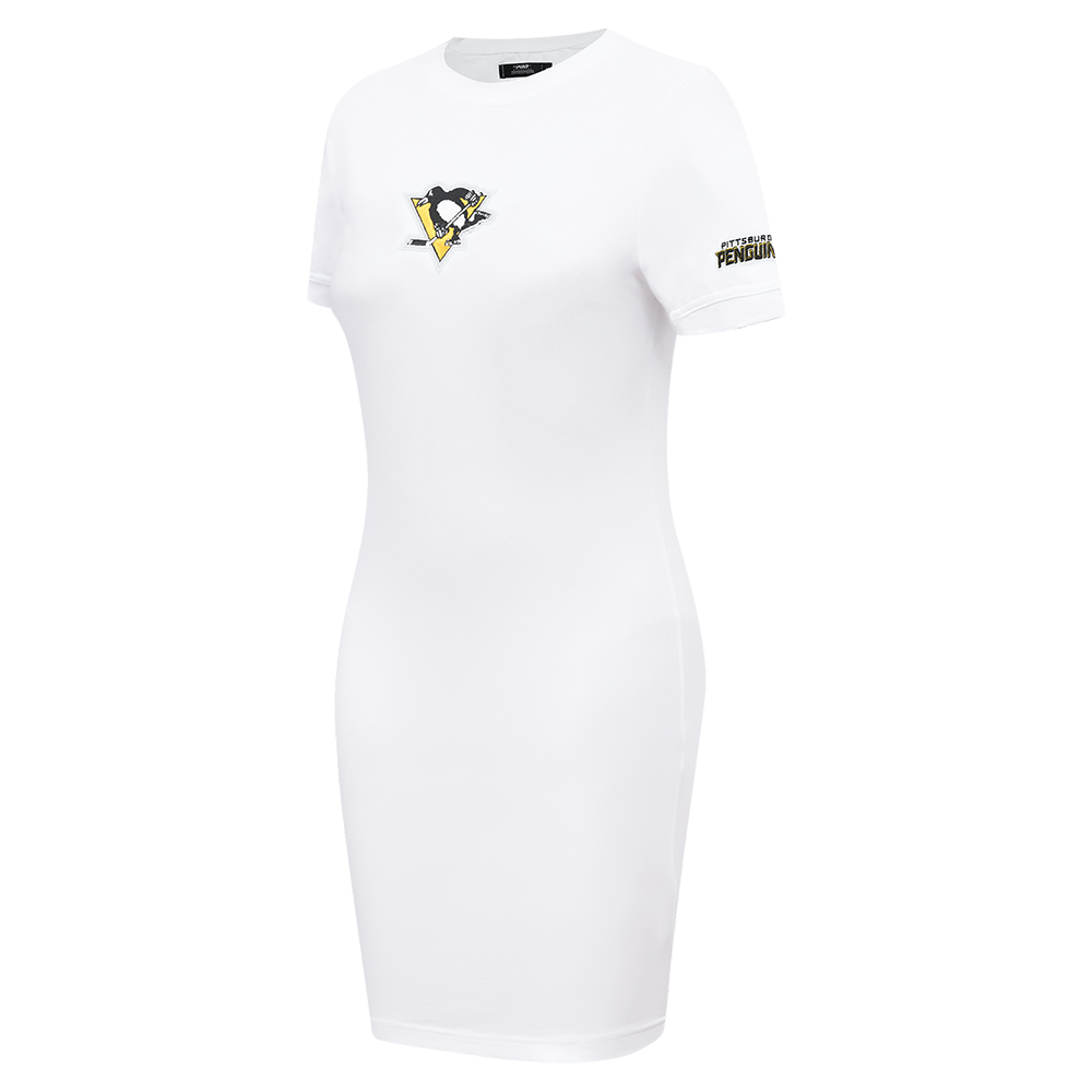 NHL PITTSBURGH PENGUINS CLASSIC WOMEN'S BODYCON DRESS (WHITE)